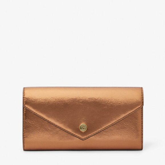 Michael Kors Jet Set Travel Large Patent Envelope Wallet - Picture 1 of 1